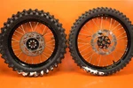 00-01 Ktm 125 200 250 300 380 Excel 18" Rear Front Back Rim Hub Wheels Set. Fixed Price $799.95.