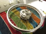 1970 Kawasaki G4TR 100 Trail Boss Front Rim Wheel Assembly. Fixed Price $65.00.