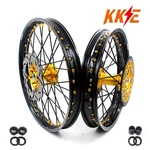 Kke 21/19 Spoked Wheels Rim For Suzuki RMZ250 2007-2018 RMZ450 2005-2017 Gold Mx. Fixed Price $696.57.