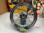 Oem Harley 07-17 Softail Front Wheel 16X3 Laced 40 Spoke Rim "bent". Fixed Price $59.95.