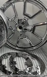 Harley Front Wheel Dyna Low Rider Oem Mag Rim Custom Chrome Rotor Fxdl Outright. Fixed Price $2450.00.