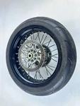 2018 Suzuki DRZ400SM Rk Excel Rear Black Wheel W/disc Spacers Sprocket Good Tire. Fixed Price $382.50.
