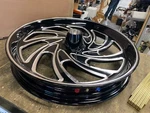 Typhoon Front Mag Wheel Harley Dyna 2.50X19 Black Superglide Street Bob Fxdl. Fixed Price $999.95.