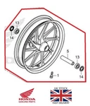 Genuine Honda CMX500 Rebel Front Wheel & Bearings 2018-2025 Part : 44650-K87-A00. Fixed Price $322.18.