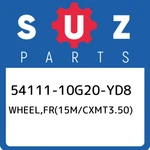 54111-10G20-YD8 Suzuki WHEEL,FR(15M/CXMT3.50) 5411110G20YD8, New Genuine Oem Par. Fixed Price $947.22.