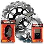 Front+rear Stainless Steel Brake Disc Rotor Pads For Suzuki Gs 500 (1996-2010). Fixed Price $82.84.