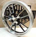 Oem Harley '08-17 Dyna (narrow) Front Wheel Rim Cast 5-SPOKE Switchblade 19X2.5". Fixed Price $800.00.