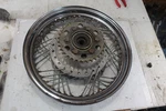 1982/83 Yamaha XS650SK Heritage Special Rear Chrome 48 Spoke Wheel. Fixed Price $382.49.