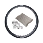 Tusk Impact Rear Rim And Spoke Kit 19 2.15 Black For Ktm 125 Sx (fuel Injected. Fixed Price $172.93.
