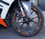 Ktm Duke 250 790 890 RC390 RC8 Rim Sticker Decals Set Front Rear 17" Orange. Fixed Price $29.70.