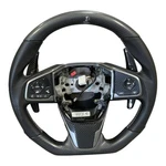 2017-2021 Honda Civic Steering Wheel Aftermarket Carbon Fiber Black Leather. Fixed Price $220.00.